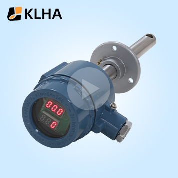 RS485 High temperature hot air duct wind speed sensor video